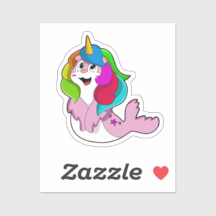 Pegatina Sello como unicornio