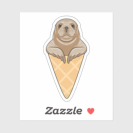 Pegatina Sello con crema de helado