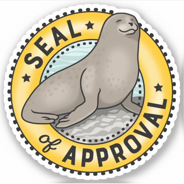 Pegatina Sello de aprobación (Anverso)