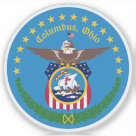 Pegatina Sello de Columbus, Ohio, EE. UU.