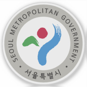 Pegatina Sello de la ciudad de Seúl, Corea del Sur