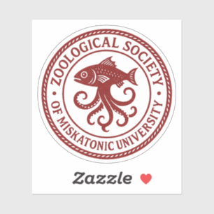 Pegatina Sello de la Sociedad Zoológica de Miskatonic