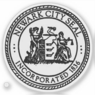 Pegatina Sello de Newark, Nueva Jersey, EE. UU.