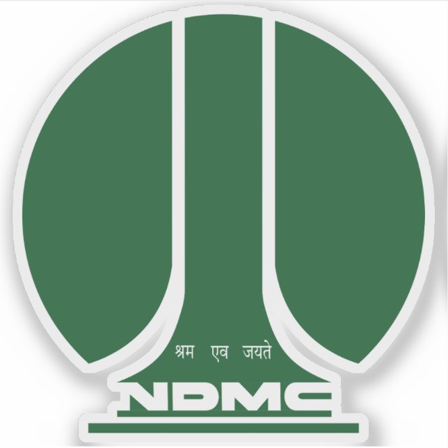 Pegatina Sello de Nueva Delhi, India (Anverso)