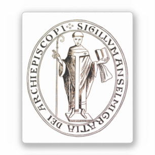 Pegatina Sello de San Anselmo de Canterbury