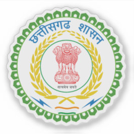 Pegatina Sello del estado de Chhattisgarh, India