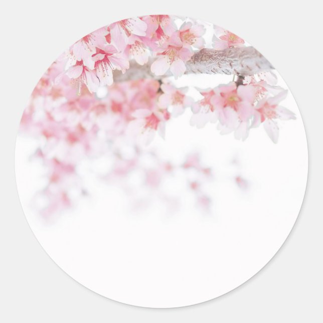 PEGATINA sello para sobres : CHERRY BLOSSOM (Anverso)