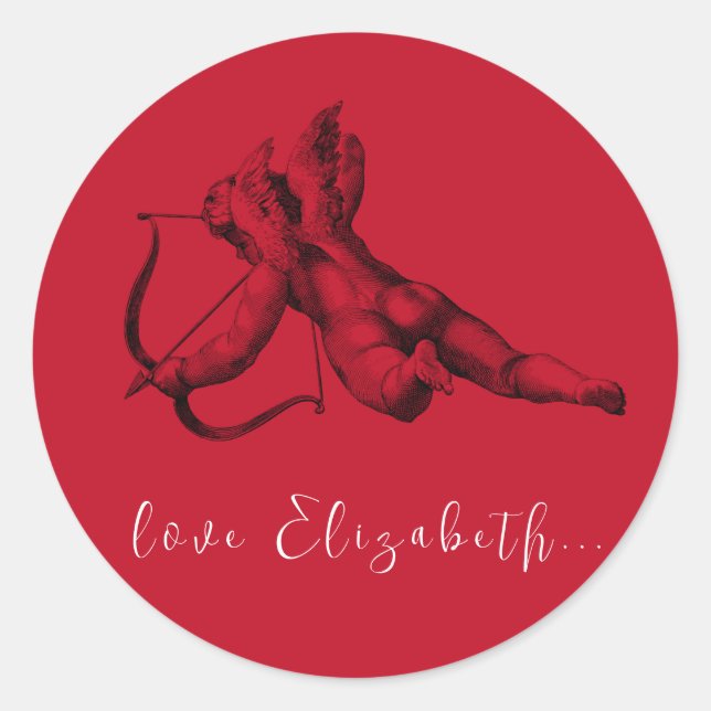 PEGATINA sello para sobres : CUPID (Anverso)