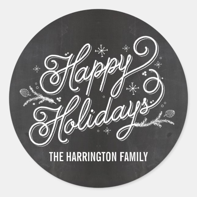 Pegatina/Sello para sobres de etiqueta de regalo d (Anverso)