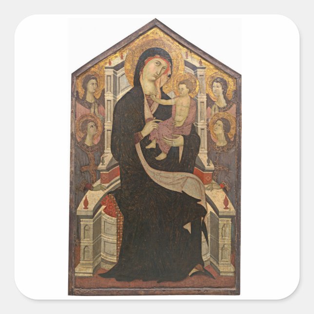 PEGATINA sello para sobres MADONNA & CHILD: 1320 (Anverso)