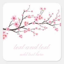 PEGATINA sello para sobres : SAKURA BLOSSOMS