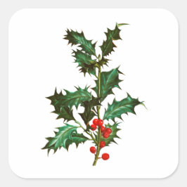 PEGATINA sello para sobres : VINTAGE CHRISTMAS HOL