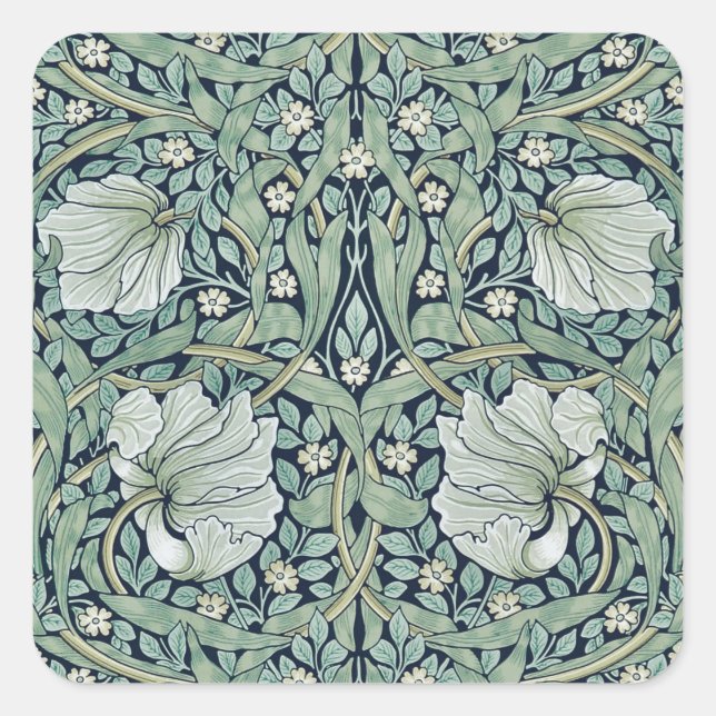 PEGATINA sello para sobres : WILLIAM MORRIS : PIMP (Anverso)