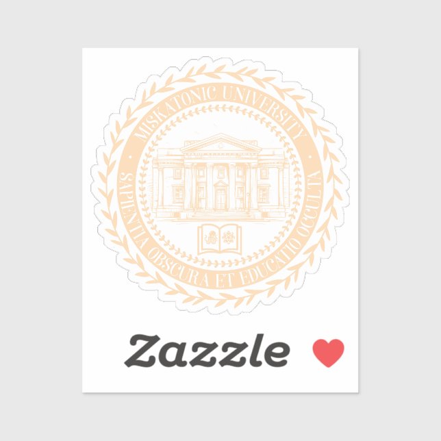 Pegatina Sello universitario miskatónico (Hoja)