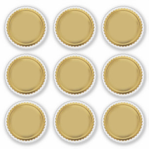 Pegatina Sellos de Oro 3D Foil Notario Embosser Starburst x