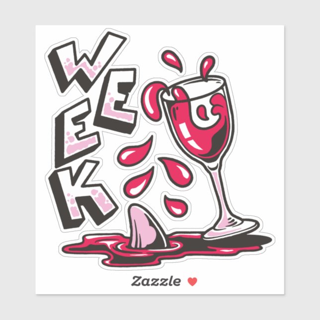 PEGATINA SEMANA DE DISFORIA DE LA TIBURA (Hoja)