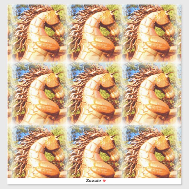 Pegatina sementales de mustang (Hoja)