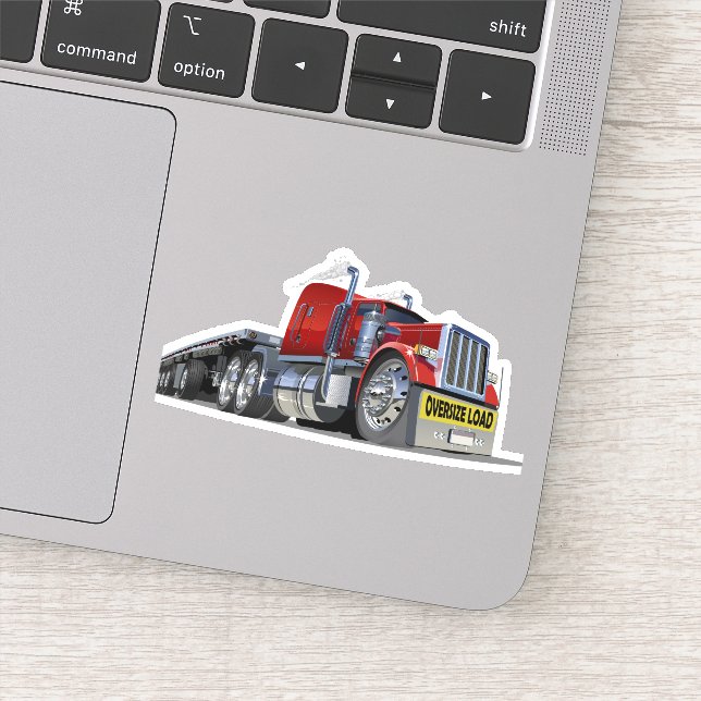 Pegatina semi-camión personalizado (Detalle)