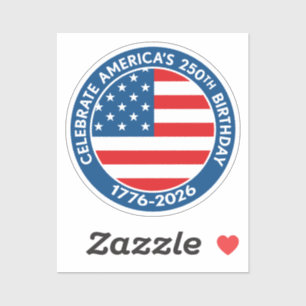 Pegatina Semicentenario de América 1776-2026 Estados Unidos