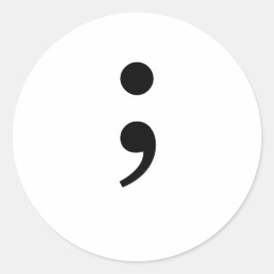 Pegatina Semicolon