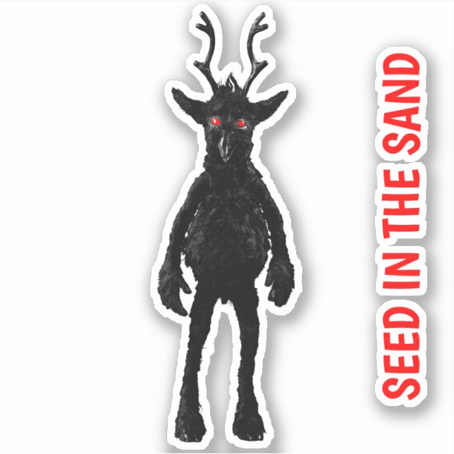 Pegatina Semilla en la arena (Anverso)