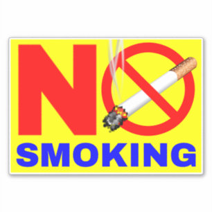 Pegatina Señal de Prohibido Fumar para todos los lugares -