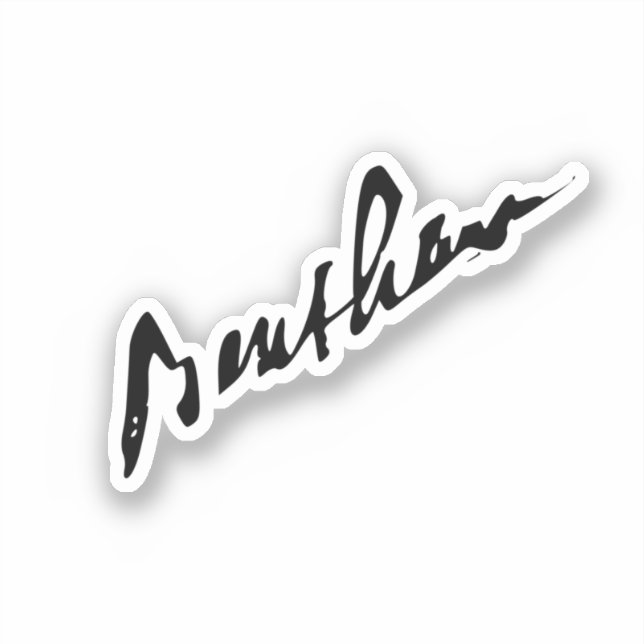 Pegatina Señalización de Jeremy Bentham (Anverso)