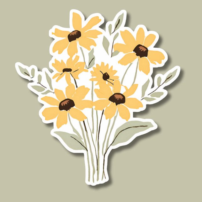 Pegatina Sencilla Susan Bouquet-Waterproof (Subido por el creador)
