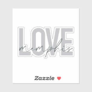 Pegatina Sencillo, moderno, urbano, diseño fresco Love Memp