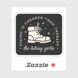 Pegatina Senderismo excursionista chica citas divertidas es