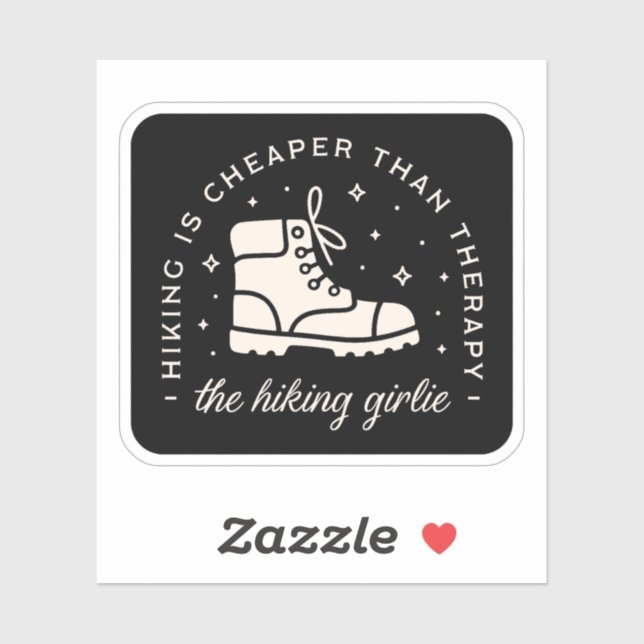 Pegatina Senderismo excursionista chica citas divertidas es (Hoja)