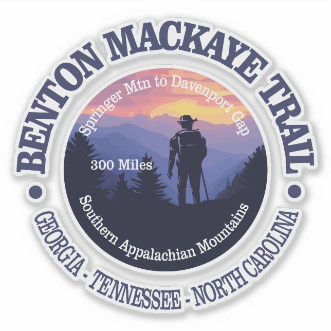 Pegatina Sendero Benton MacKaye (rd2) (Anverso)
