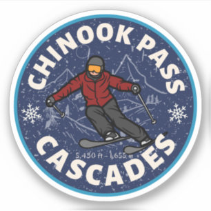Pegatina sendero chinook pass california trials