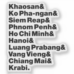 Pegatina Sendero / Circuito de Panqueques de Banana