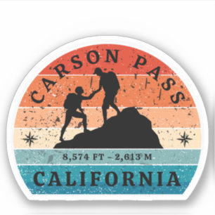Pegatina sendero de carson pass california pruebas 