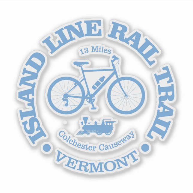 Pegatina Sendero de Island Line Rail (ciclismo) (Anverso)