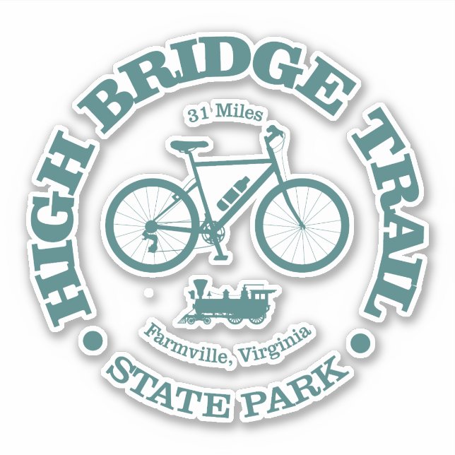 Pegatina Sendero High Bridge (ciclismo) (Anverso)