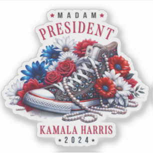 Pegatina Señora Presidenta Kamala Harris 2024 Vota Demócrat