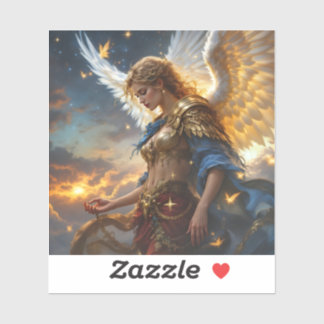 Pegatina Sentinel celeste - Ángel del Amanecer y Divino Jus