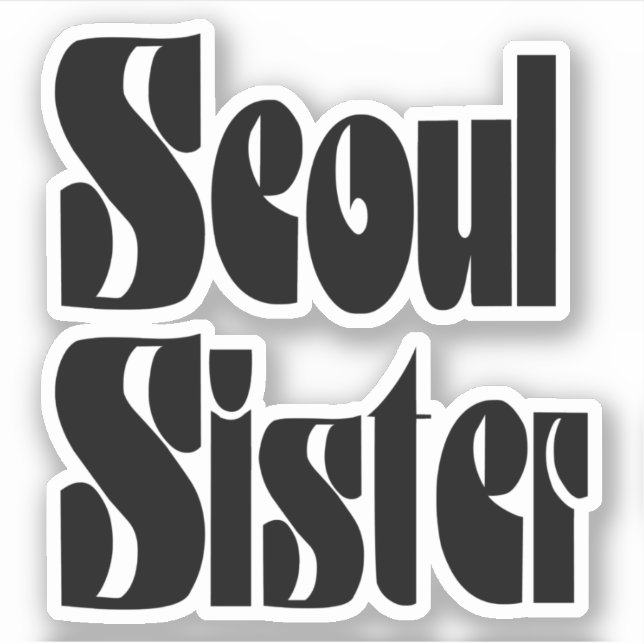 Pegatina Seoul Sister (Anverso)