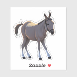 Pegatina Seppel, kleiner störrischer Esel -