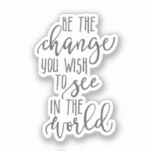 Ser el cambio, cita Inspiradora, simple