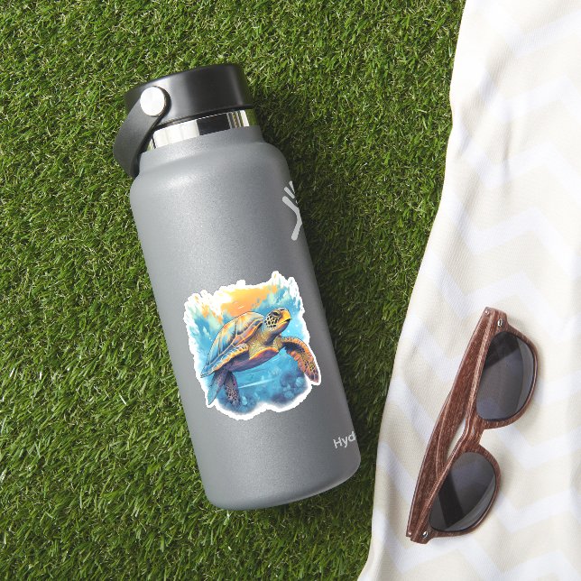 Pegatina Serene Underwater Turtle Copy (HydroFlask Insitu)