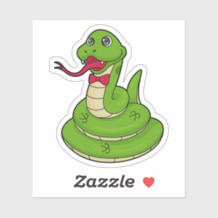 Pegatina Serpiente con corbata