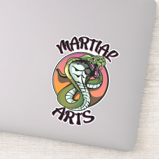 Pegatina Serpiente de artes marciales