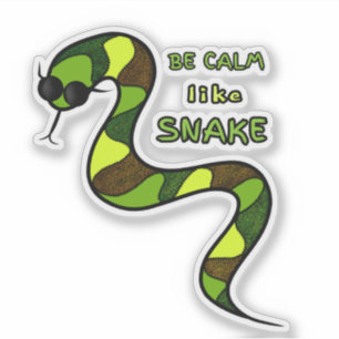 Pegatina Serpiente verde