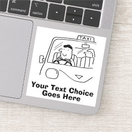 Pegatina Servicio de alquiler y taxi privado