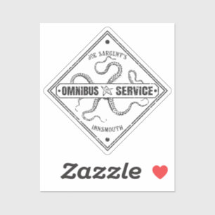 Pegatina Servicio de autobuses Innsmouth Joe Sargent