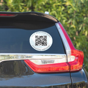 Pegatina Servicio de limpieza de código QR Business Car Vin