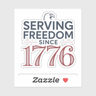 Pegatina Servicio Libertad Desde 1776 4 de Julio Aniv. 250º